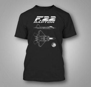 F-22 Raptor Stealth Fighter Jet Black T-shirt Black T-shirt F-22 Raptor Stealth Fighter Jet Black T-shirt Black T-shirt