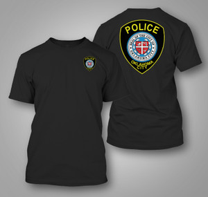 Oklahoma City Police Black T-shirt Oklahoma City Police Black T-shirt