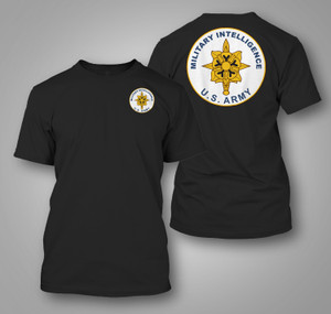 U.S. Army Military Intelligence Branch Black T-shirt U.S. Army Military Intelligence Branch Black T-shirt
