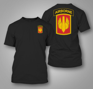 U.S. Army 18th Field Artillery Black T-shirt U.S. Army 18th Field Artillery Black T-shirt