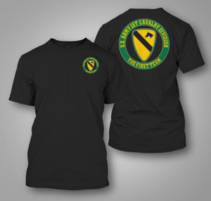 U.S. Army 1st Cavalry Division Black T-shirt U.S. Army 1st Cavalry Division Black T-shirt