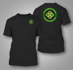 US Army 4th Infantry Division "Ivy Division" Black T-shirt US Army 4th Infantry Division "Ivy Division" Black T-shirt