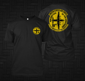 AC-130 Gunship Ghostrider 19th Special Operations Squadron Black T-shirt AC-130 Gunship Ghostrider 19th Special Operations Squadron Black T-shirt