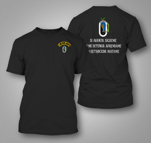 Kaibil Guatemalan Special Forces "Si Avanzo, Sígueme" Black T-shirt Kaibil Guatemalan Special Forces "Si Avanzo, Sígueme" Black T-shirt