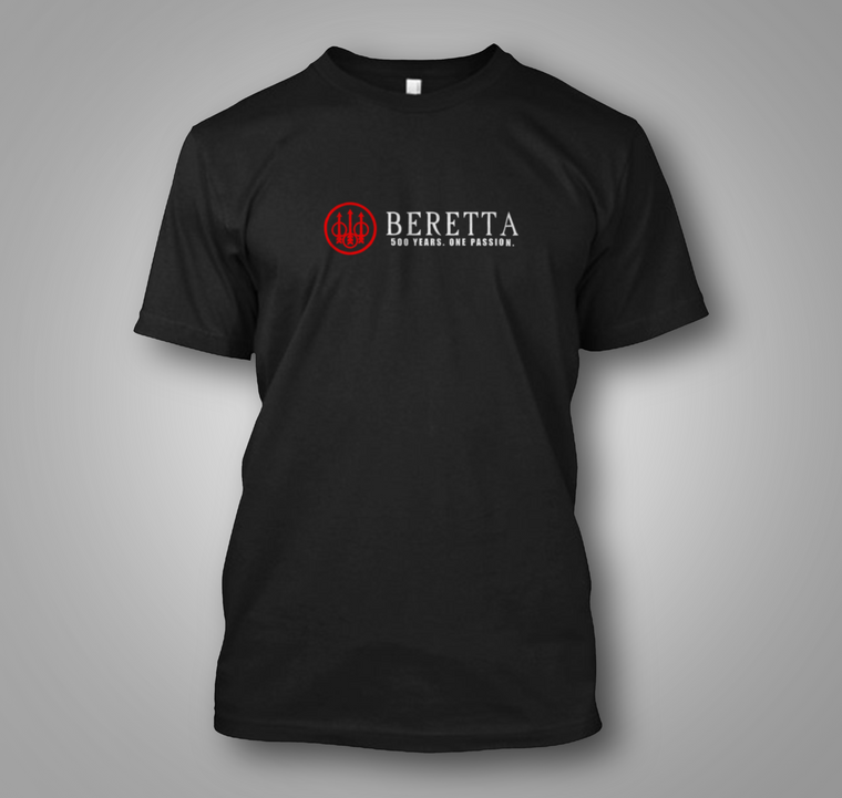 Beretta 500 Years Classic Logo Black T-shirt