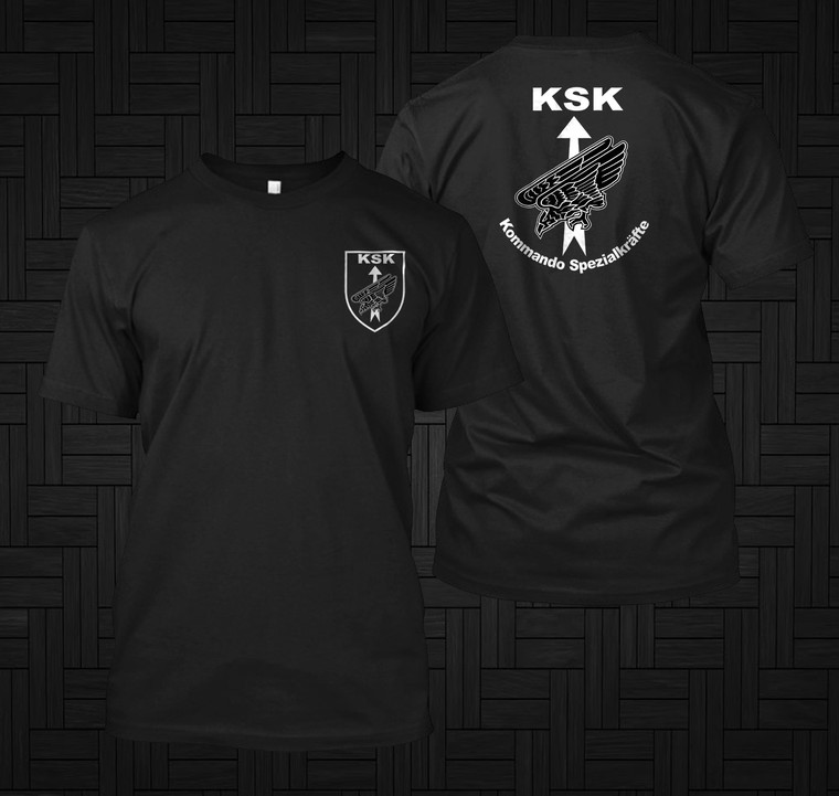 KSK Kommando Spezialkräfte German Special Forces Military Black T-shirt