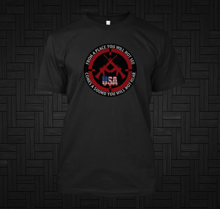 From a Place You Will Not See Black T-shirt