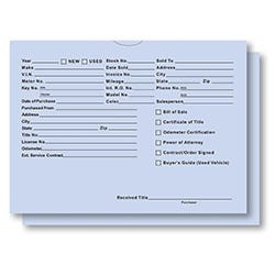 Standard Vehicle Deal Jackets