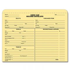 Used Car Forms, Lot Forms