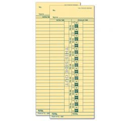 Parts Department Time Cards