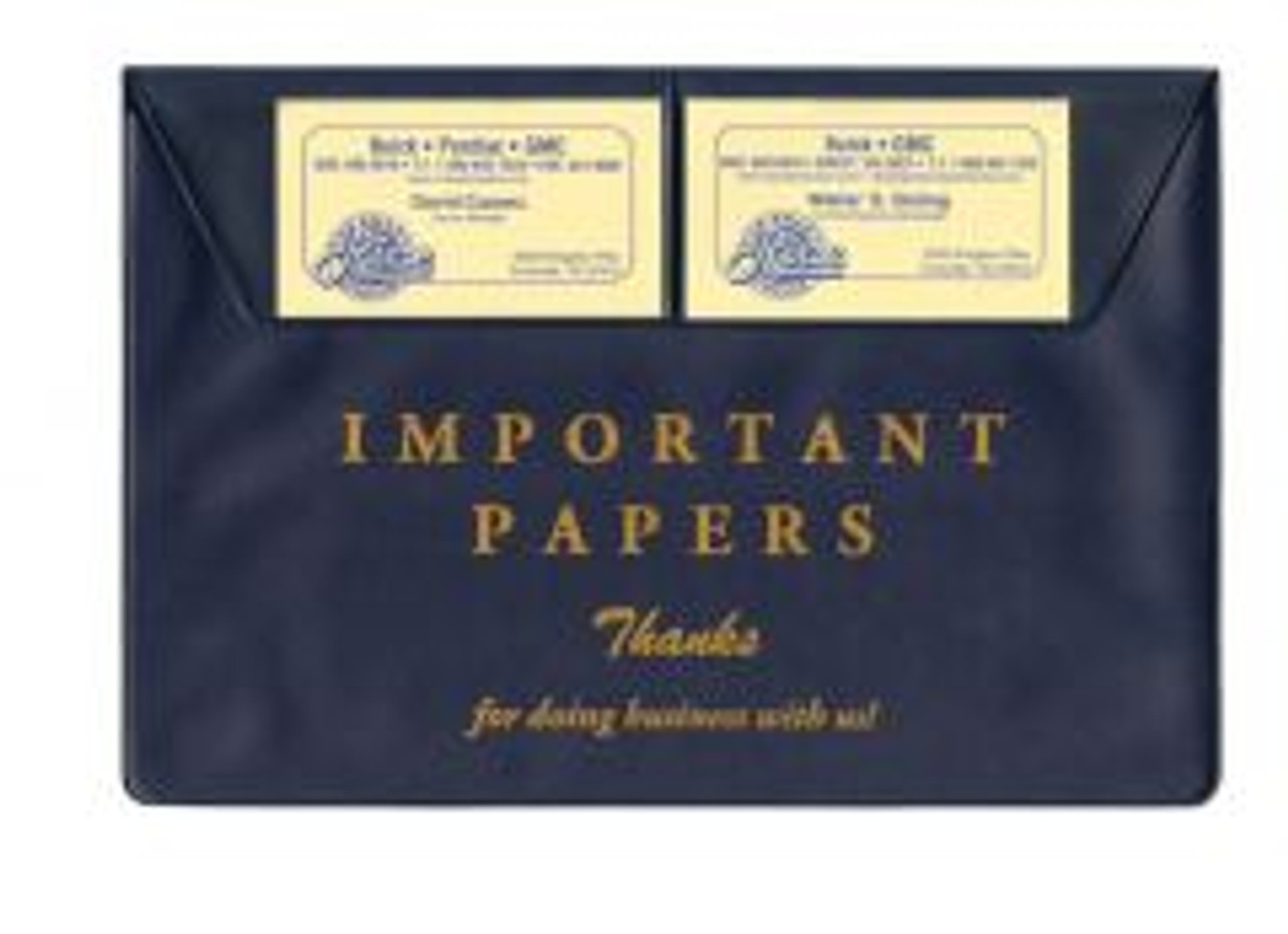 Vehicle Document Holders