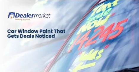 Car Window Paint That Gets Deals Noticed