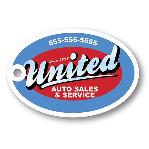 Custom Punchable Key Fobs - Style A