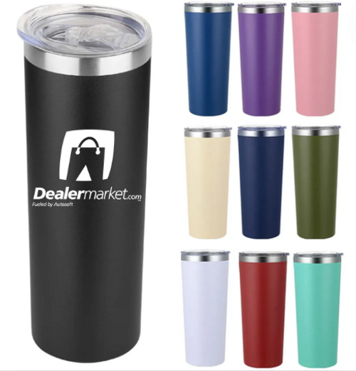 Custom Logo Skinny Travel Tumbler