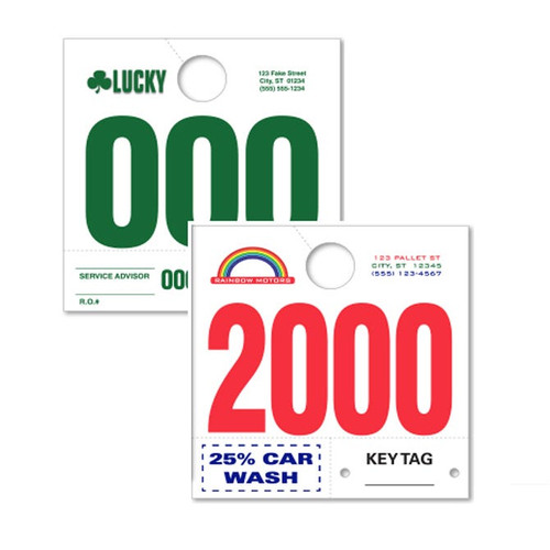 Custom Heavy Stock Side Padded Dispatch Numbers