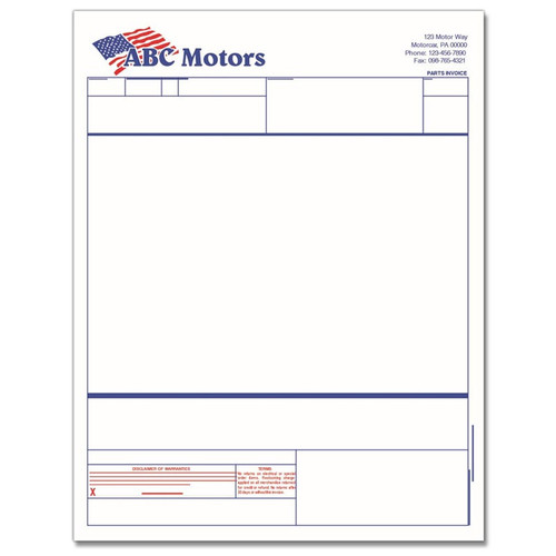 Autosoft Parts Invoices (1000 Qty)