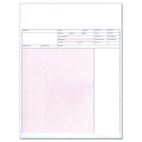 Laser Service Invoice