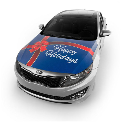 Car Hood Cover - Happy Holidays