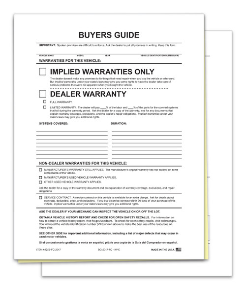 2 Part Buyers Guide Implied Warranty Spanish File Copy