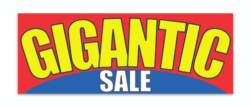 Banner 12' X 4 1/2" Gigantic Sale