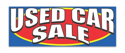 Banner 12' X 4 1/2" Used Car Sale