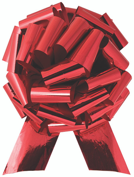 Car Bow 14” Red Metallic (Pack of 10)