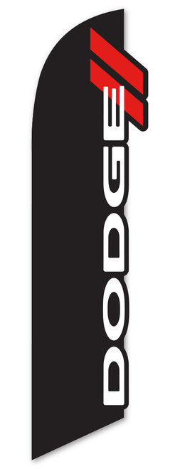 3-D Swooper Banner - Dodge