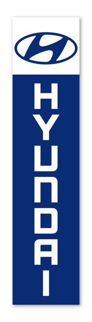 Flat Top Swooper Banner - Hyundai
