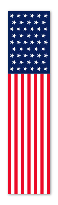 Flat Top Swooper Banner - Patriotic US Flag