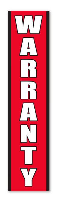 Flat Top Swooper Banner - Warranty