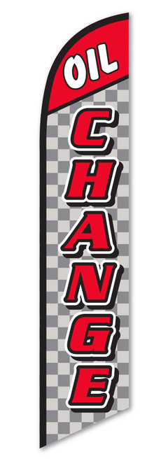 Swooper Banner - Oil Change (Checkered)
