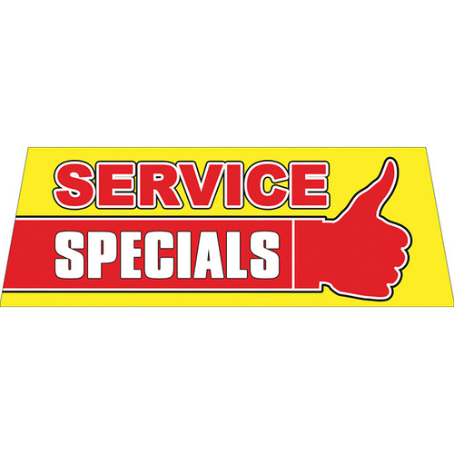 Windshield Banners - Service Specials