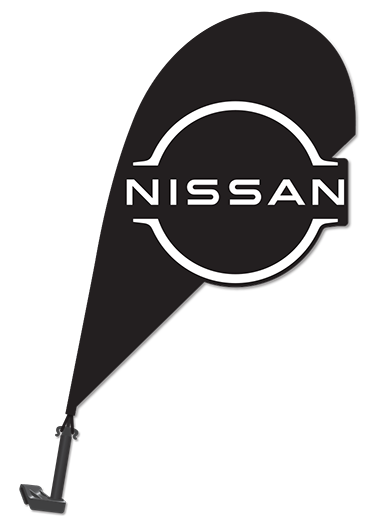 3D Clip on Paddle Flag - Nissan