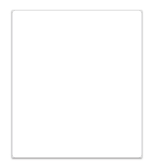 ROS Sticker Blank 9 1/4" X 10 1/2" (Pack of 125)