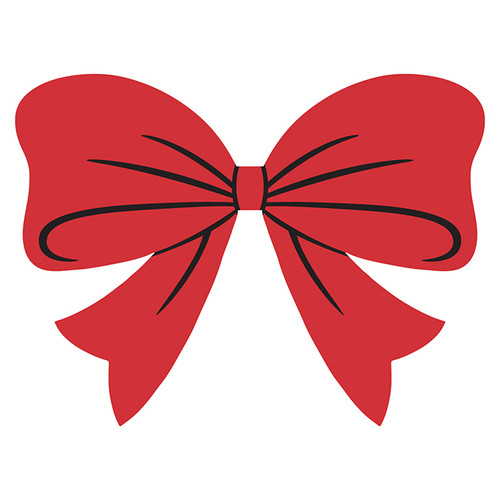 Window Sticker - Holiday Bow (Pack of 12)