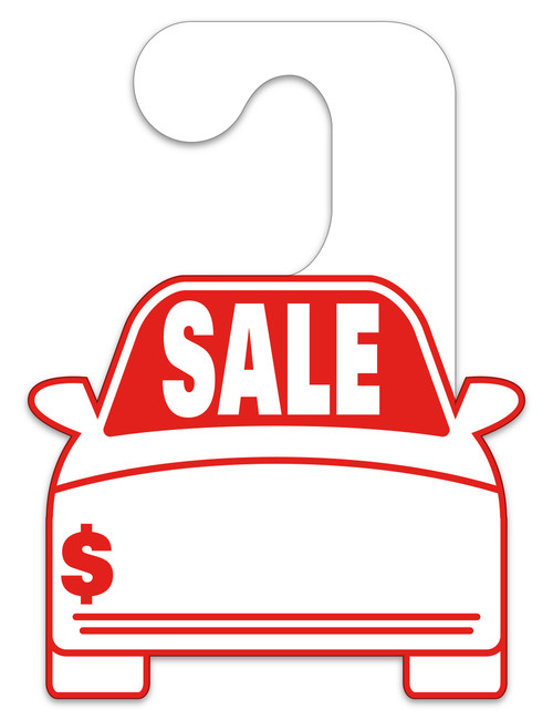 Car Shaped Hang Tag - Sale (Pack of 50)