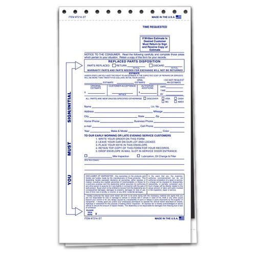 2-Part After Hours Envelopes - 100 Pack