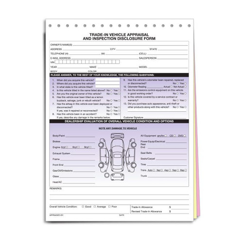 Trade-In Vehicle Appraisal & Disclosure