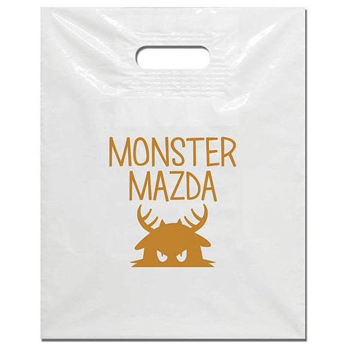 Custom Plastic Patch Handle Bags