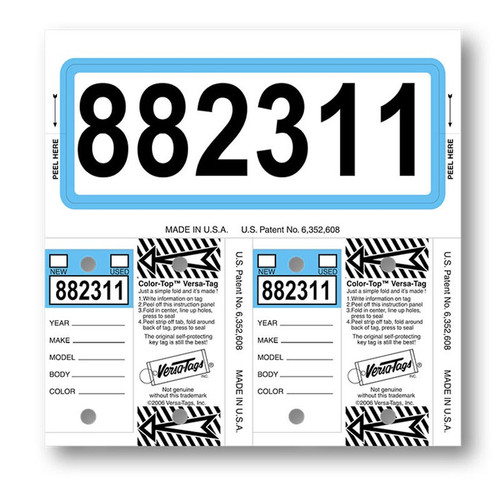 Custom Number Automotive Key Tags
