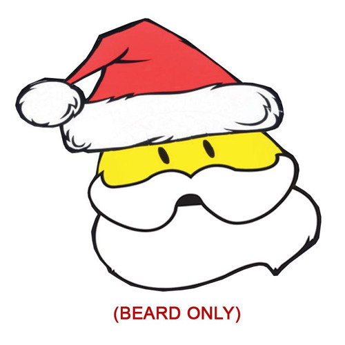 Holiday Santa Beard Decal