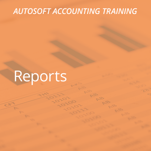 Autosoft Training: Reports