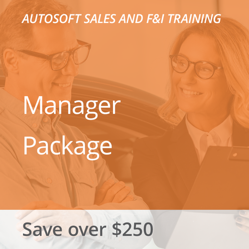 Autosoft Training: Sales and F&I Manager Package