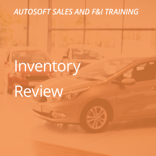 Autosoft Training: Inventory Review