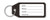 Plastic Key Tag Black (Pack of 100)