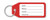 Plastic Key Tag Red (Pack of 100)