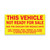 Vehicle Not Ready For Sale Sticker 2 3/4" X 5 1/2" (Pack of 100)