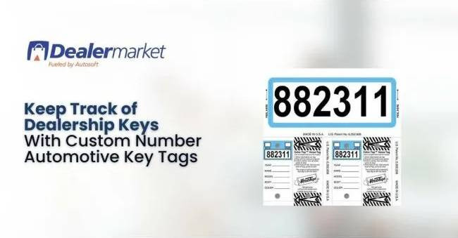 Keep Track of Dealership Keys with Custom Number Automotive Key Tags