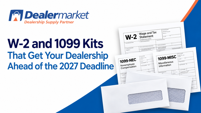 W-2 and 1099 Kits That Get Your Dealership Ahead of the 2027 Deadline
