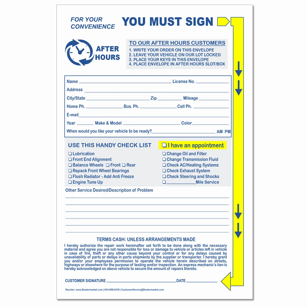 Night Drop Envelopes